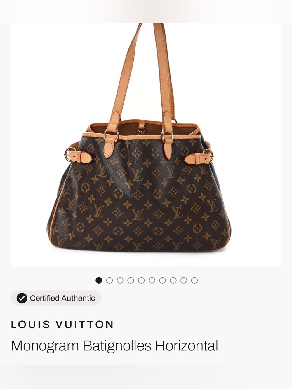 Vintage Louis Vuitton Monogram Batignolles Horizontal Tote - Picture 10 of 11